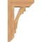 Ekena Millwork Merced Slat Smooth Bracket w/ Offset Brace, Western Red Cedar, 5 1/2"W x 14"D x 22"H BKT0604X14X22MRC06SWR - alternate 2